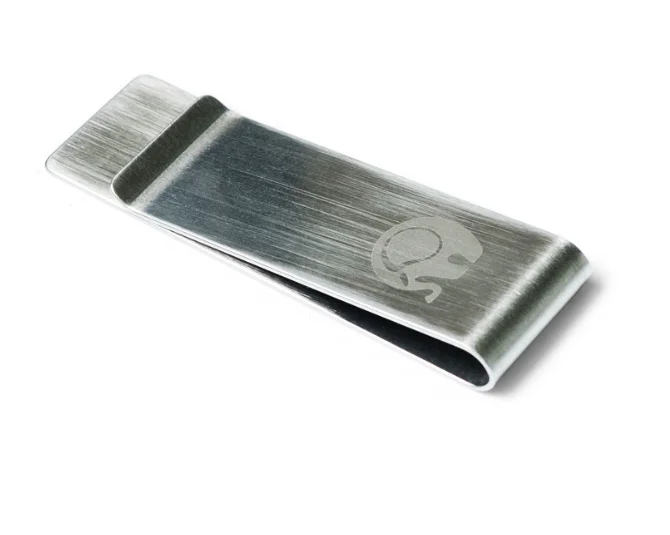 Stainless Steel Folder US Dollar Bill Holder Multi-Purpose Coin Holder Metal Accessory for Organizing Finance