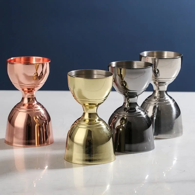 Stainless Steel Cocktail Measuring Jigger, Double Jigger with Measurements inside, 1Oz / 2Oz Bell Jigger for Bartending