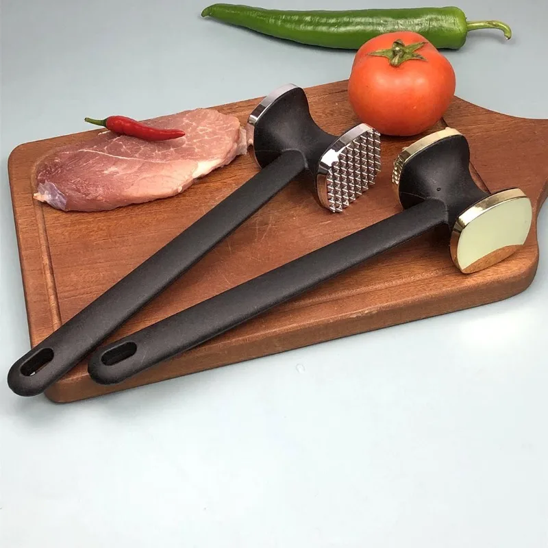 

Household aluminum alloy double-sided meat hammer, steak hammer, loose beef tenderizer, kitchen accessory