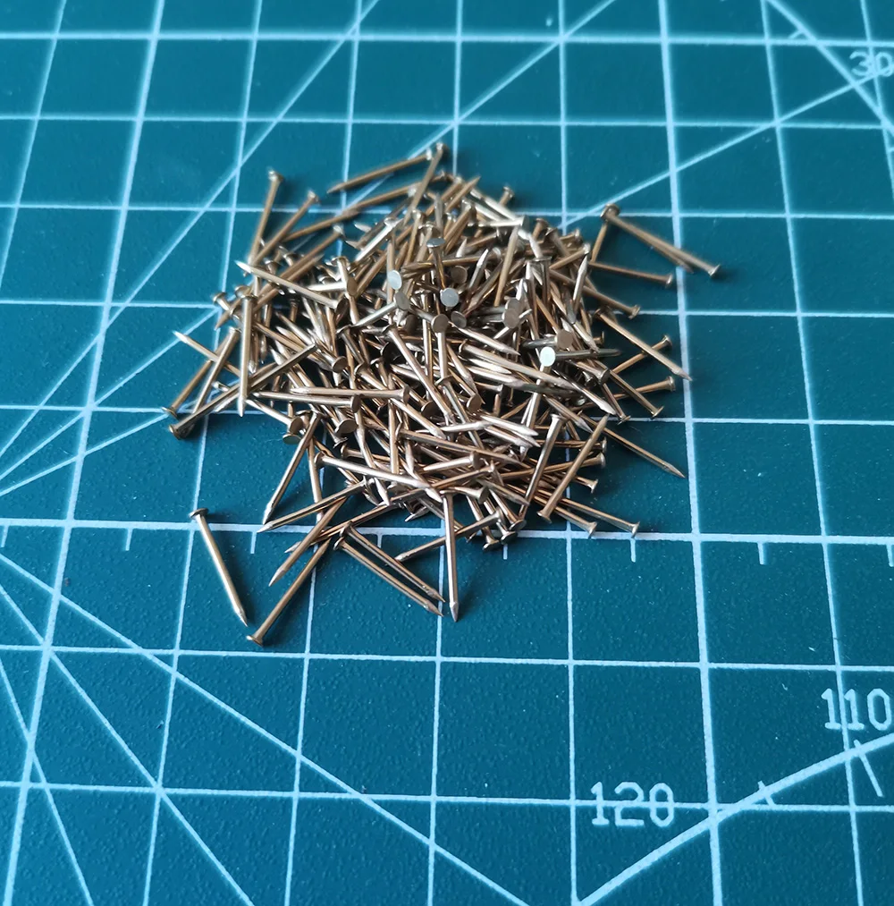 DIY Ancient Ship Model Hobby Making Accessories Special Copper Not Grind Spikes Wooden Boat Parts 8g/bag