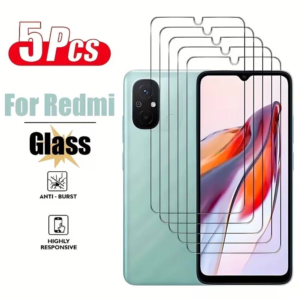5-1 шт. защитных пленок для экрана HD для Redmi Note 14 14S 13 Pro 12 Pro 10T 10 Pro Max 11 Pro Plus 9 Pro Max 8 Pro 8T 11S, закаленное стекло