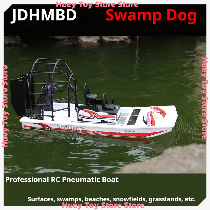 

1:13 Scale Air Cushion Vehicle Model Remote Control DIY Electric Boat All-Terrain Water Land Rescue Toy