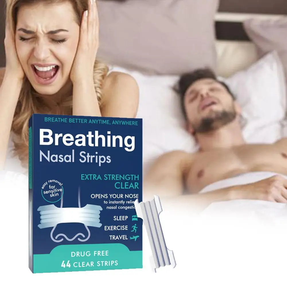 

Breathe Right Nasal Strips Drug-Free Snoring Solution&Instant Nasal Congestion Extra Strength Sport Nasal Strip Better Sleep