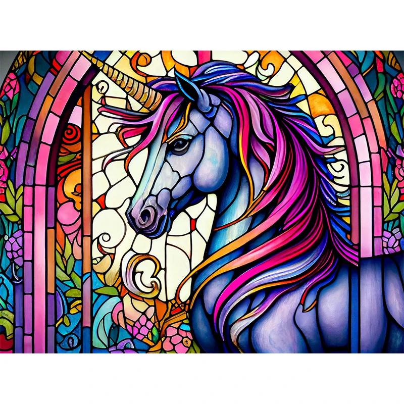 5D Color Single Angle Full Diamond Embroidery Animal Square Round Diamond Painting Planet Unicorn Mosaic Furniture Decoration