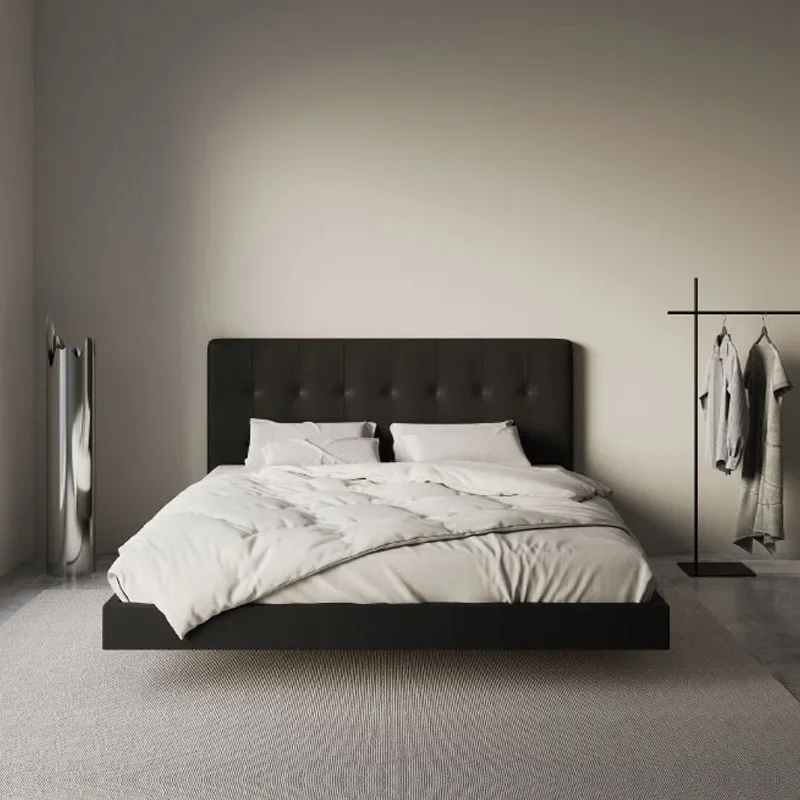 吊り下げ式ベッド イタリアンミニマリスト、モダンミニマリスト、ライトラグジュアリー、マスターベッドルーム用吊り下げ式ダブルベッド