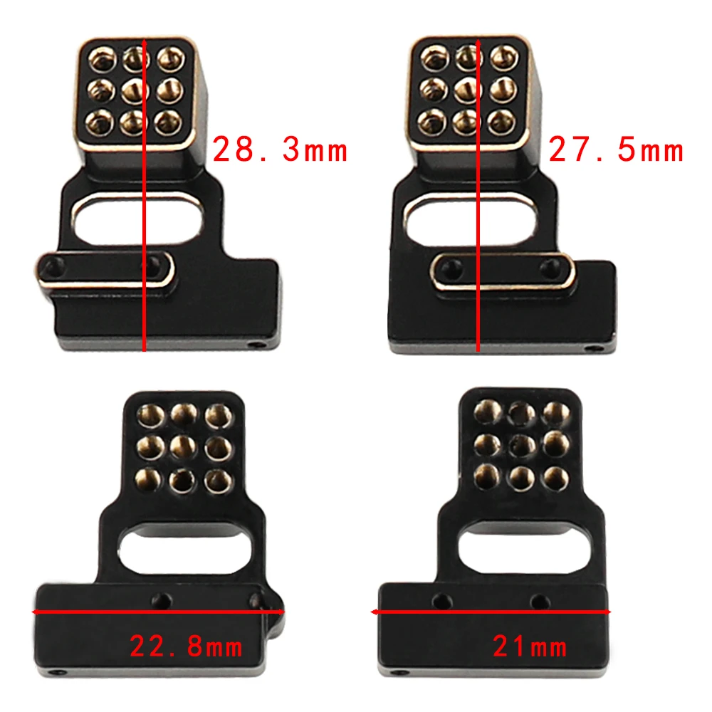 Brass Front Rear Shock Mount Bracket For TRX4M RC Crawler Car Black Gold 58g Heavy Duty Upgrade Replacement Parts