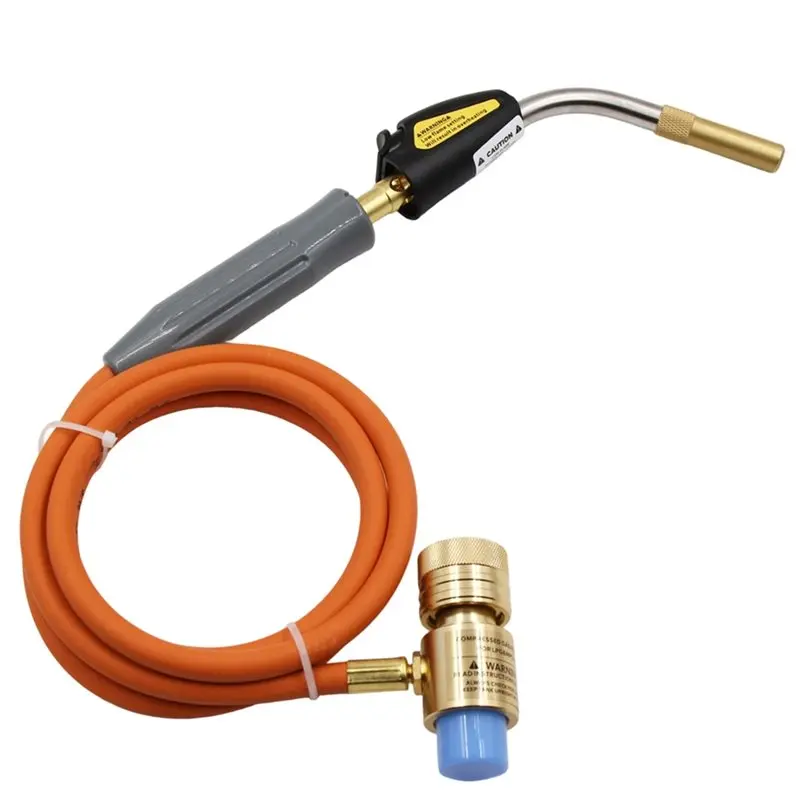 

AB34-Mapp Torch Gas Welding Piezo Ignition Flame Brazing Tool 1.5M Hose CGA600 For BBQ Heating HVAC Plumbing Welding Torch