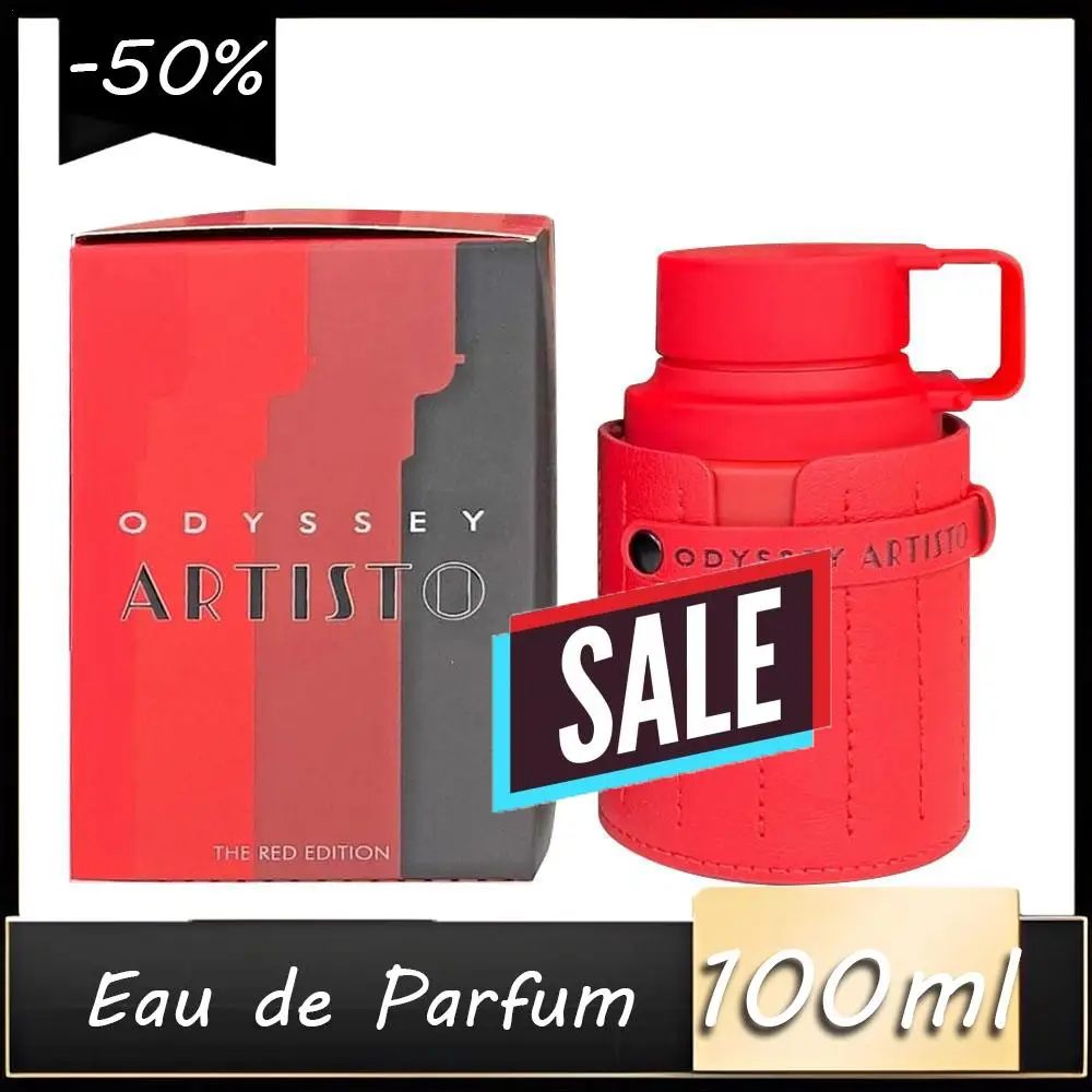 Nuevo Odyssey ARTISTO Eau de Parfum para hombres Rojo Edición limitada 100 ml Perfume de lujo para unisex