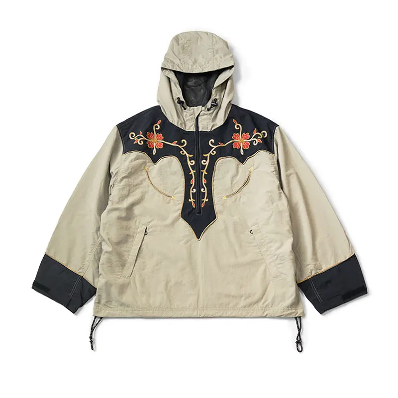 

Autonus KAPITAL Flat Field Yongtao Floral Embroidery Jaet Men's Women's Trendy Ethnic Sle Windbreaker Coat Four Seasons