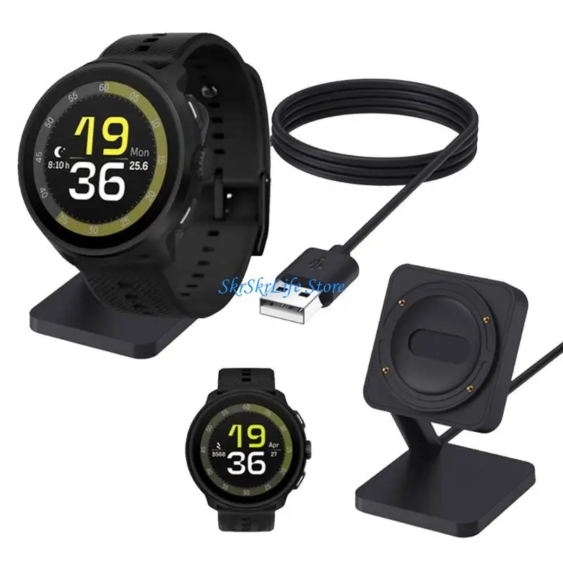 

E65E Wear Resistant Travel Friendly Charging Base For Sport Watch Hassle Less Connection And Space Saving Design