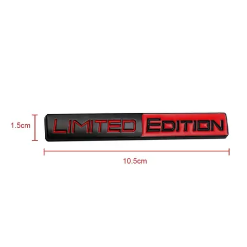 3D Limited Edition Metal Aluminium Adhesive Emblem Rear Trunk Badge Fender Sticker Body Decal Car LIMITED EDITION Emblem 8 best sales edition emblem - №2
