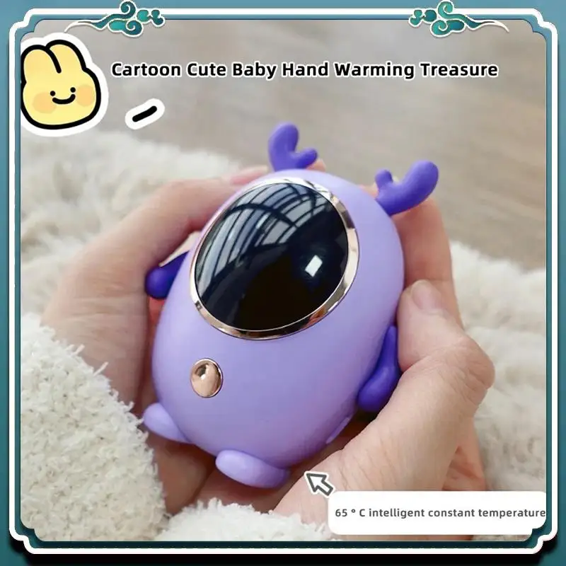 

Premium 3Pcs Cartoon Hand Warmer Portable USB Rechargeable Digital Stove Hand Warmers Mini Electric Heater