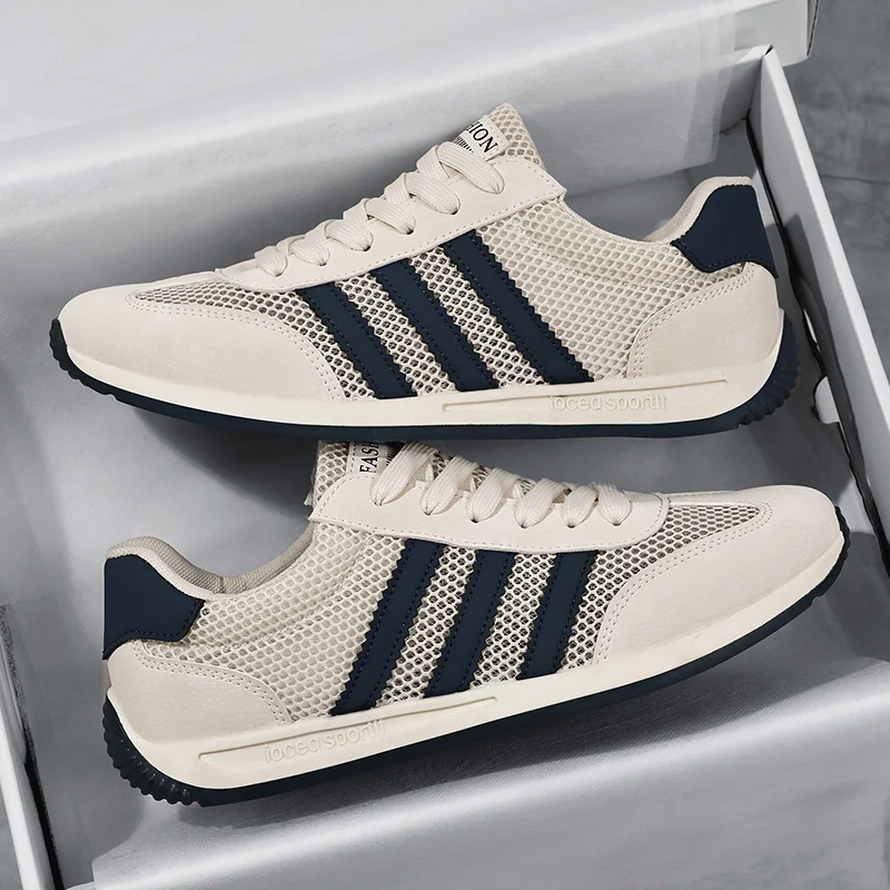 

Summer Men's Shoes 2025 New Mesh Breathable Sports and Leisure Running Shoes Work Soft Sole Lightweight Forrest Gump Shoes