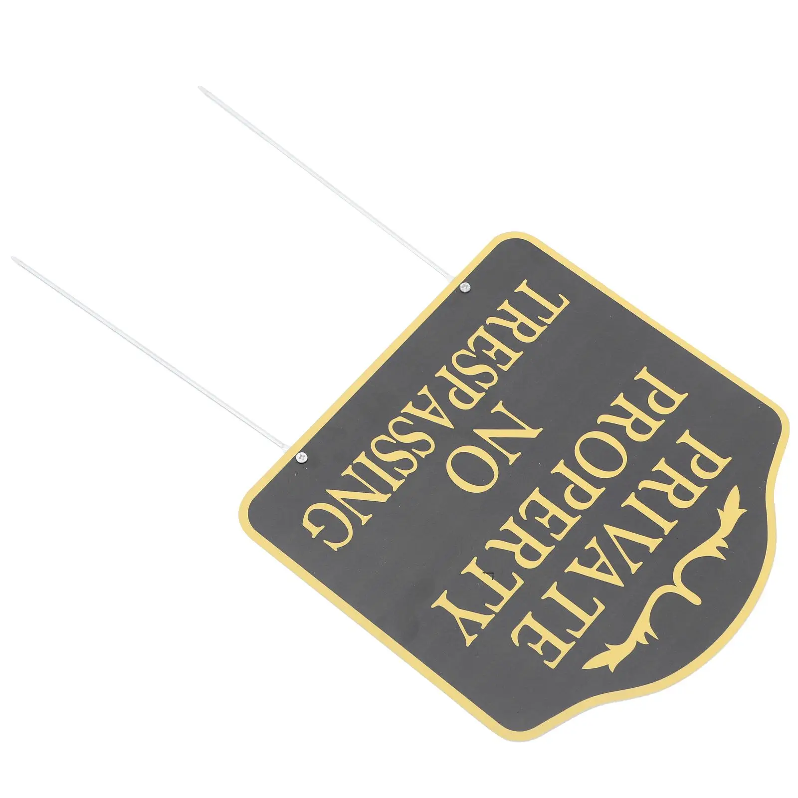 

Private Property Trespassing Sign Metal Weatherproof Yard Warning Stake Property Pasture Decor