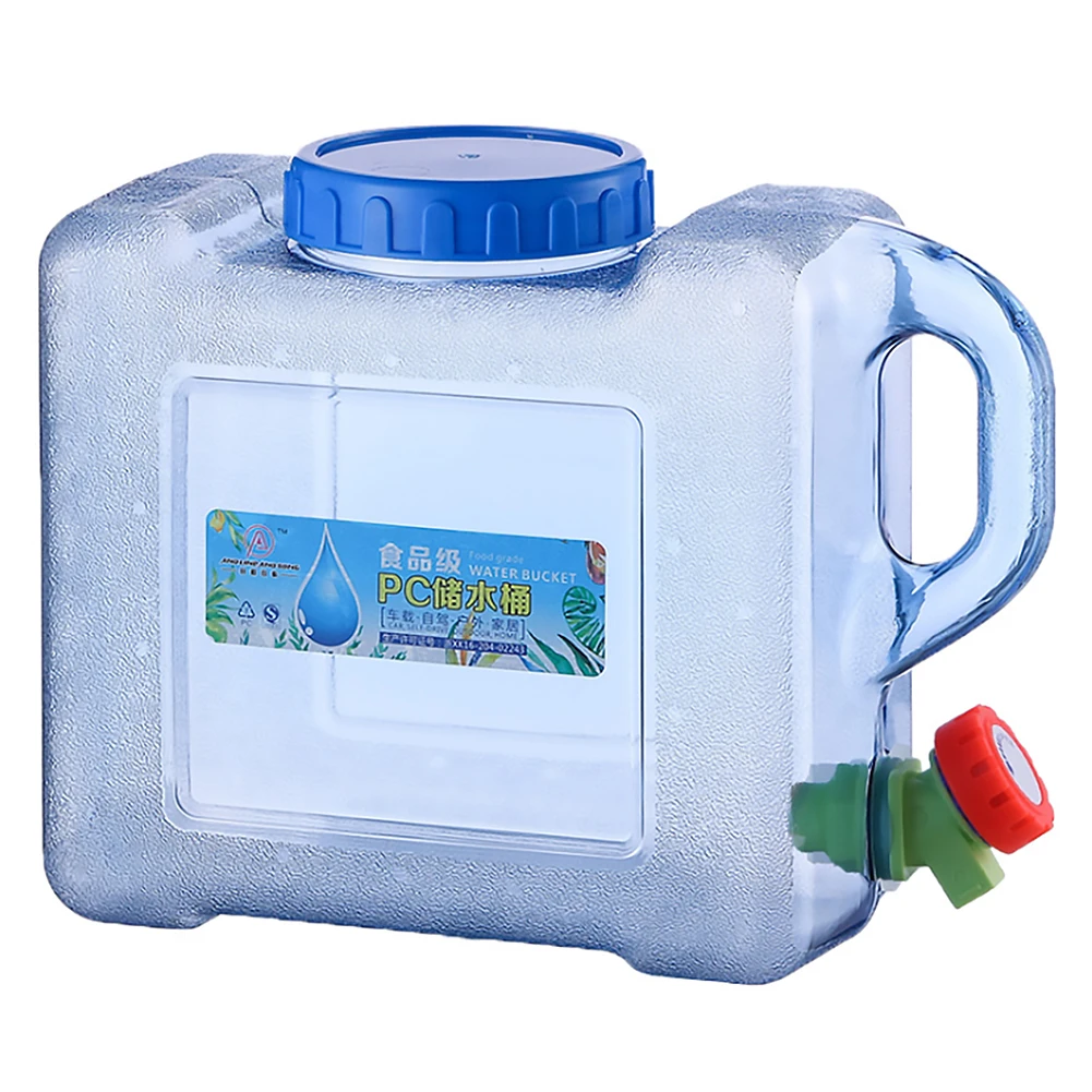 5L Water Carrier Canister Water Container with Faucet Portable Water Container Water Can Bucket Beverage Outdoor Water Container