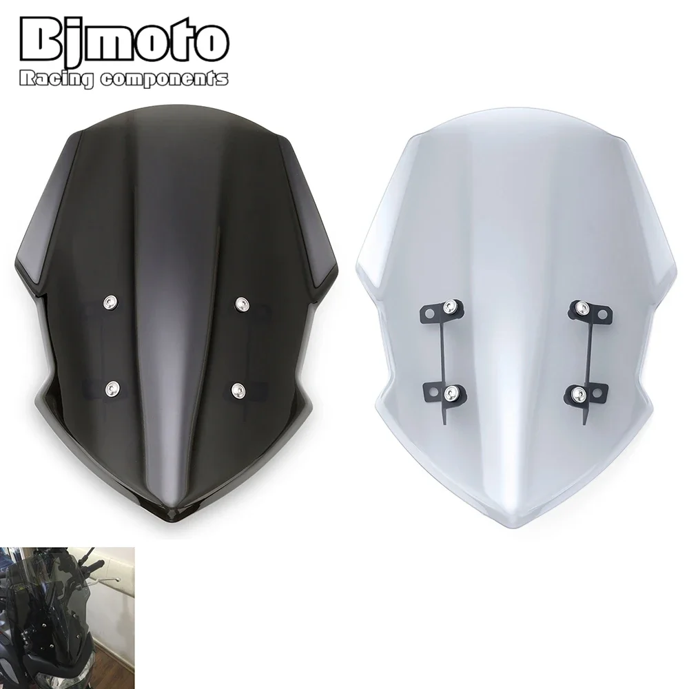 Motorcycle Windscreen Windshield For YAMAHA MT07 FZ07 MT-07 FZ-07 MT FZ 07 2018 2019 2020 Motorcycle Wind Deflector