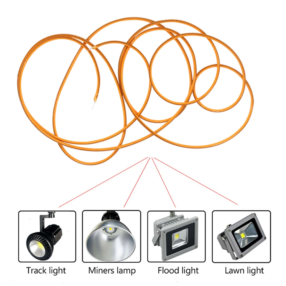 Diodo de filamento LED COB Flexible, 3V, se puede doblar, 80mm, 130mm, 300mm, 1200mm, Bombilla incandescente cálida de 2200K, accesorios de luz