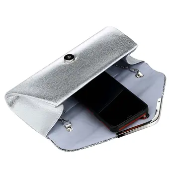 皇家藍晚餐手拿包亮片奢華設計師手提包,2022年新款女士信封式晚餐包,婚禮必備 6 最佳銷售 藍色手拿包 - №5