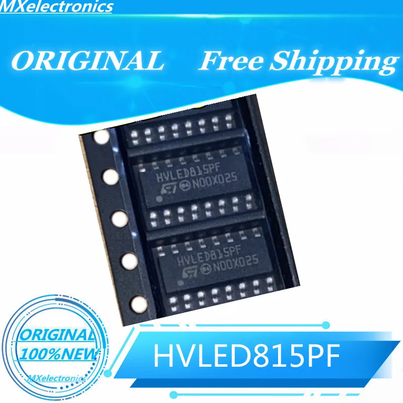 10pcs~100pcs/LOT NEW100%  HVLED815PF HVLED815PFTR HVLED815 SOP16 LED Lighting Drivers  Off-Line LED 15W 0.9 800V PSR 6 Ohm