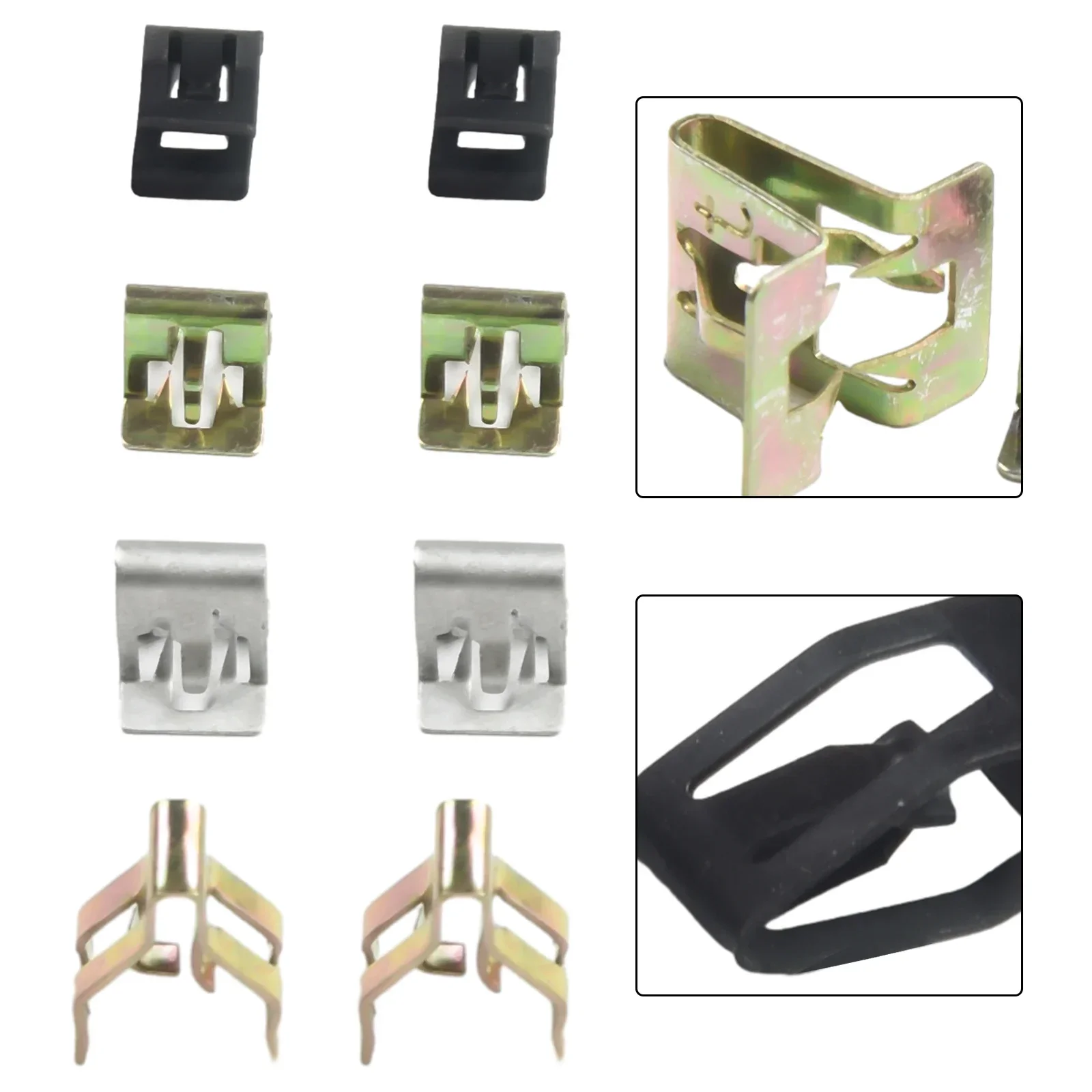 20X Universal Car Clip Instrument Panel Metal Rivet Auto Console Dashboard Radio Decorative CD Panel Snaps Fastener Clip Buckles