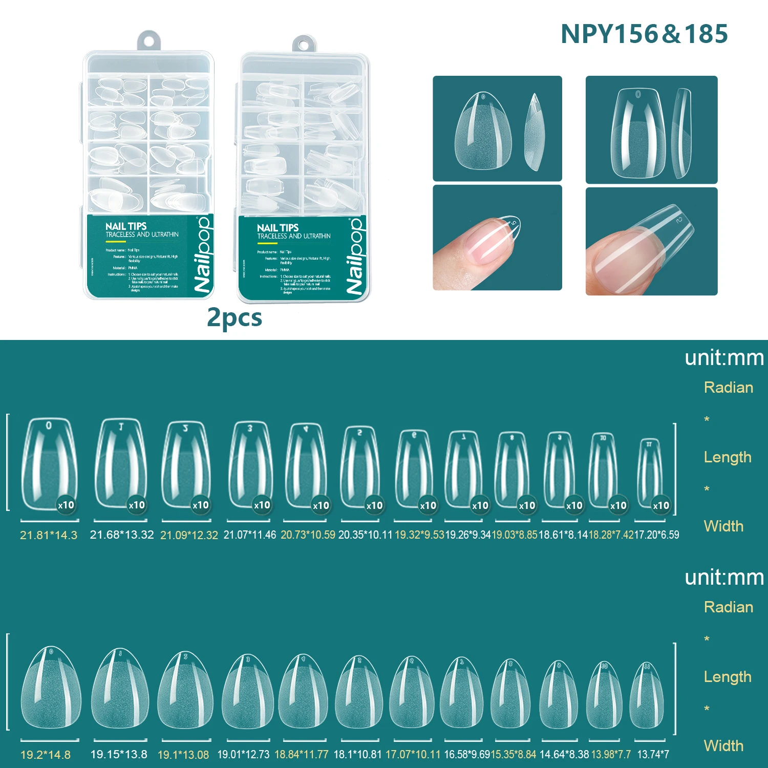 NPY-156-185-2pcs