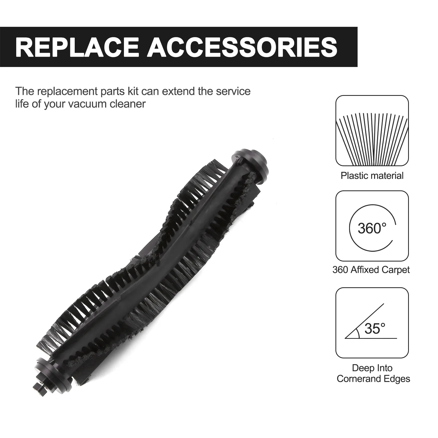 Cepillo principal para Robot aspirador, accesorio lateral con filtro HEPA para S5, S7, 360