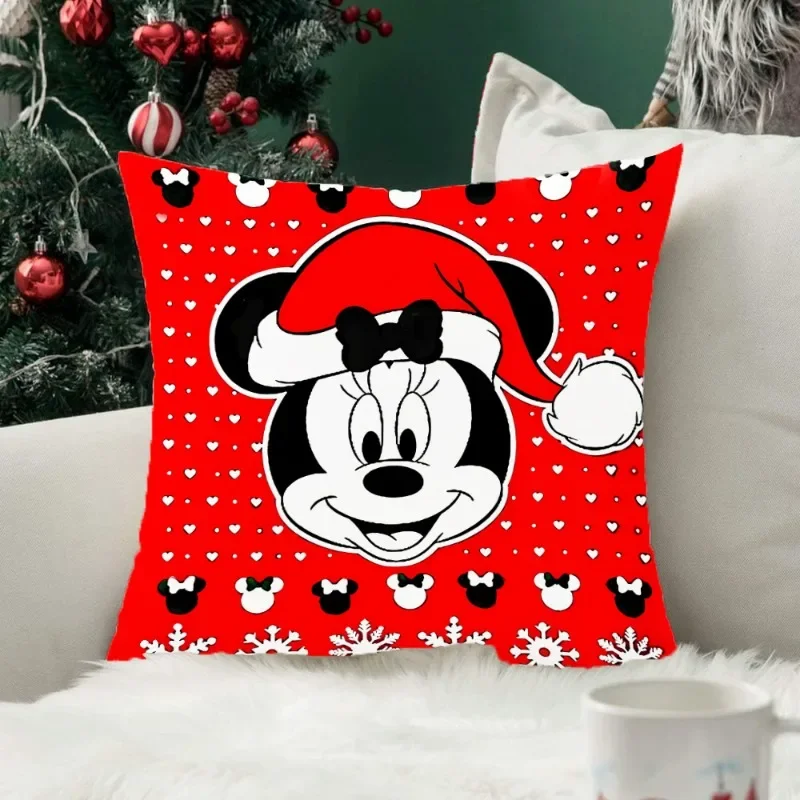 ميكي ماوس عيد الميلاد المخدة لطيف أنيمي المخدة غرفة المعيشة أريكة أفخم وسادة جناح غرفة المنزل الطرف الديكور عيد الميلاد