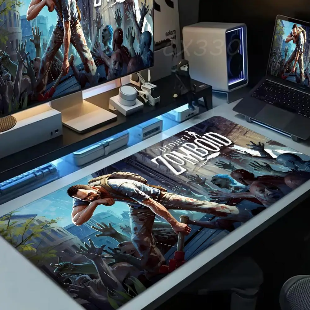 Game Project Zomboid Mouse Pads 600x300mm Large Computer Mouse mat Office XL Pc Gaming Non-slip Rubber Keyboard Deskmat