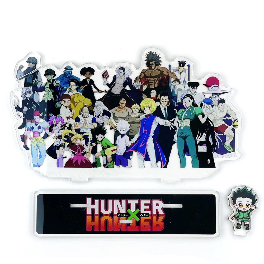 HUNTER×HUNTER group Killua Kurapika Hisoka Leorio Gon Meruem Chrollo acrylic standee figurines desk decoration cake topper