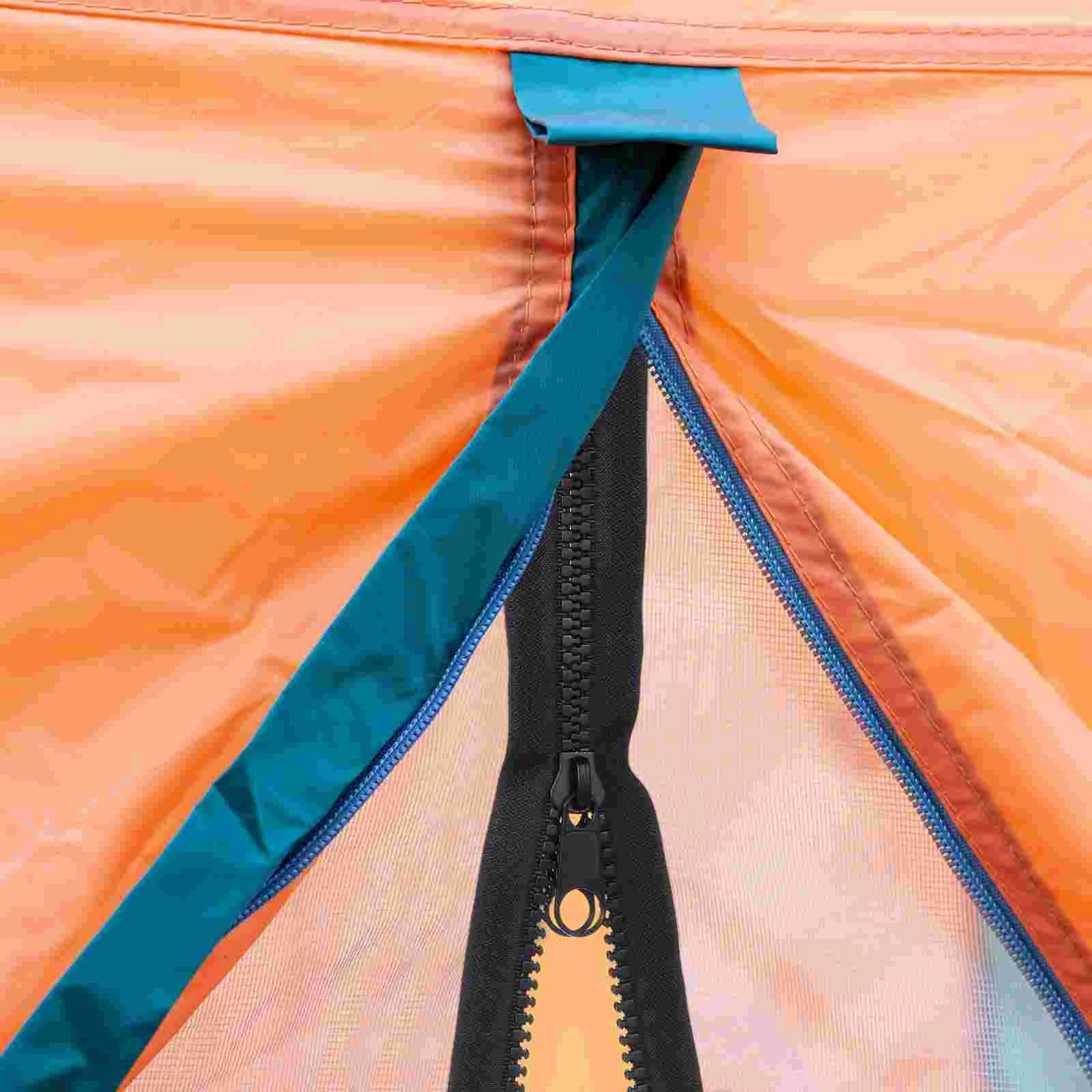 200CM Black Lengthen Resin Zipper Separable Double Sided Durable Zipper with Retaining End for Sleeping Bag Heavy Duty