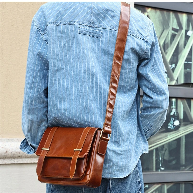 

Новая повседневная винтажная сумка-мессенджер Nesitu из натуральной коровьей кожи коричневого цвета, через плечо, для женщин и мужчин, для iPad, M6689