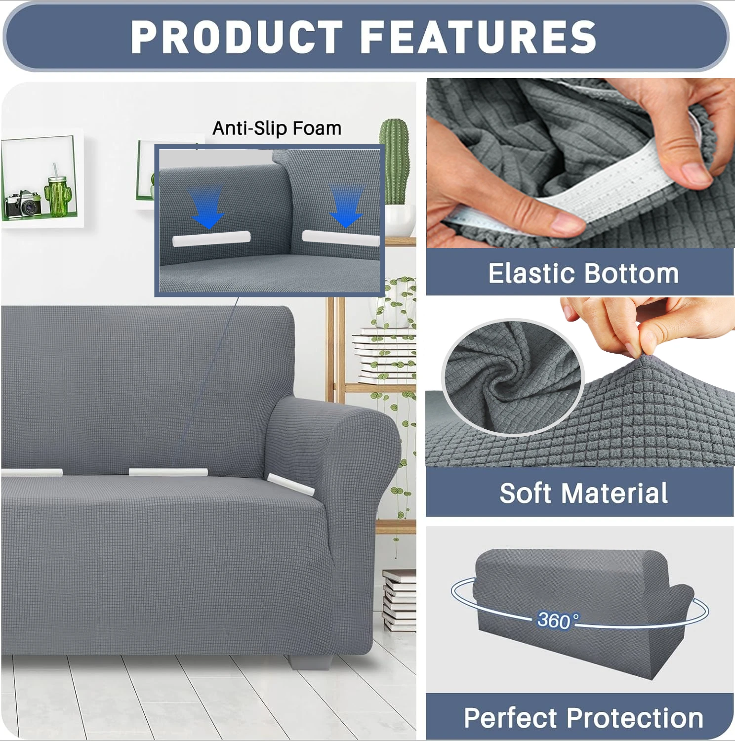 الجاكار تمتد غطاء الأريكة العالمي أريكة يغطي الكلب القط الحيوانات الأليفة ودية قابل للغسل حامي الأثاث المجهزة أريكة أغطية الأغلفة