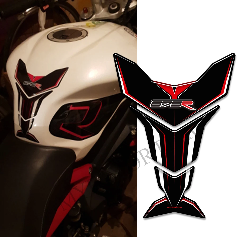 For Triumph Street Triple Daytona 675 765 R RS Motorcycle Tank Pad Stickers Protector Gas Fuel Oil Kit Knee Fish Bone Decals