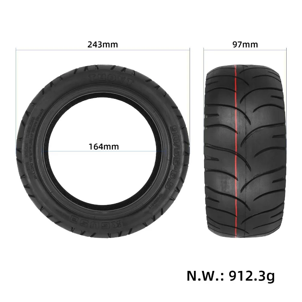 90/55-6.5 Highway Vacuum Tire Suitable for Dualtron/Zero 11X/Speedual Plus/Kaabo Electric Scooter 6PR Thick Anti Puncture Tire