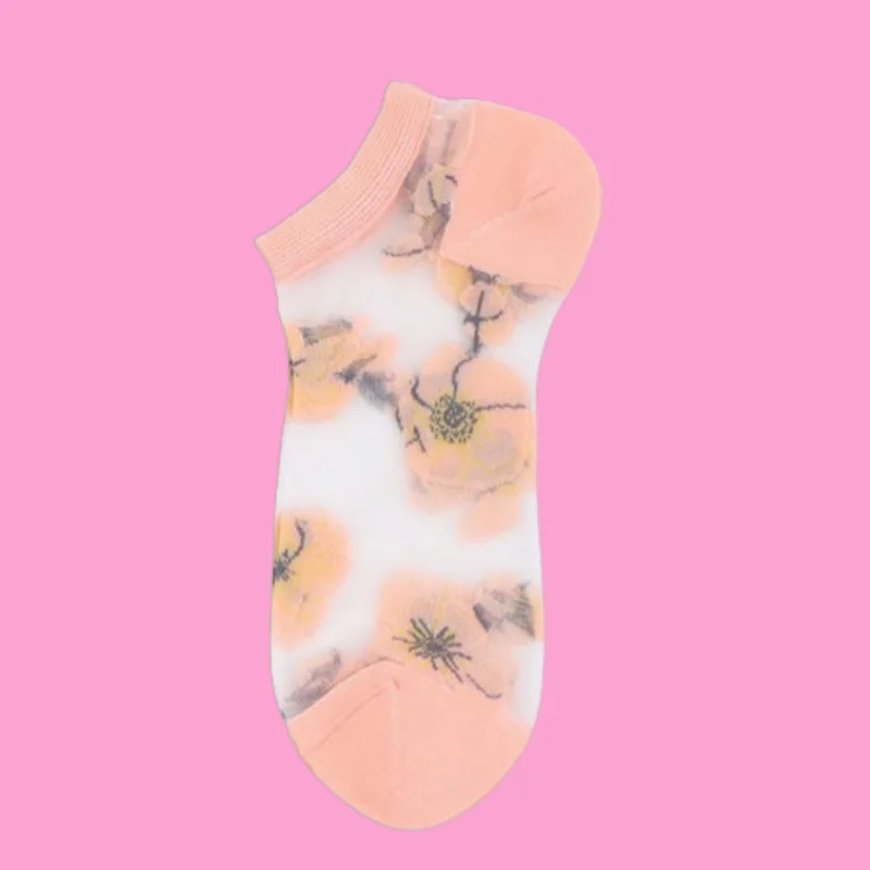 Chaussettes rétro respirantes à grande fleur, style Hyuna, quatre saisons, confortables, mi-tube, décontracté, nouvelle mode, 5/10 paires