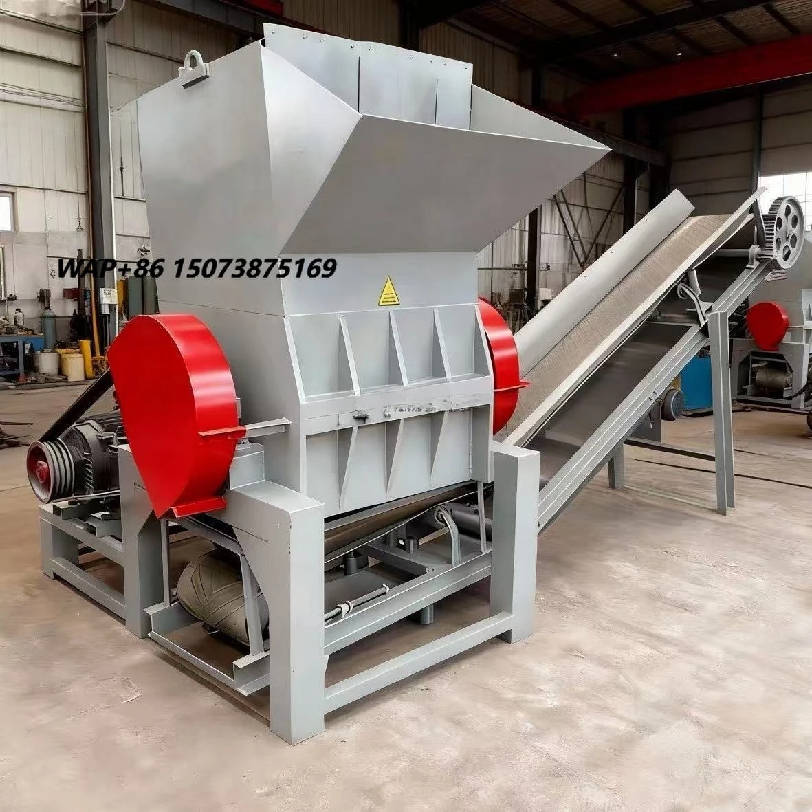 New Plastic Crusher Primarily for Processing Waste Plastic Products Such As PP/PE Plastic Crates Fruit Crates and Pallets