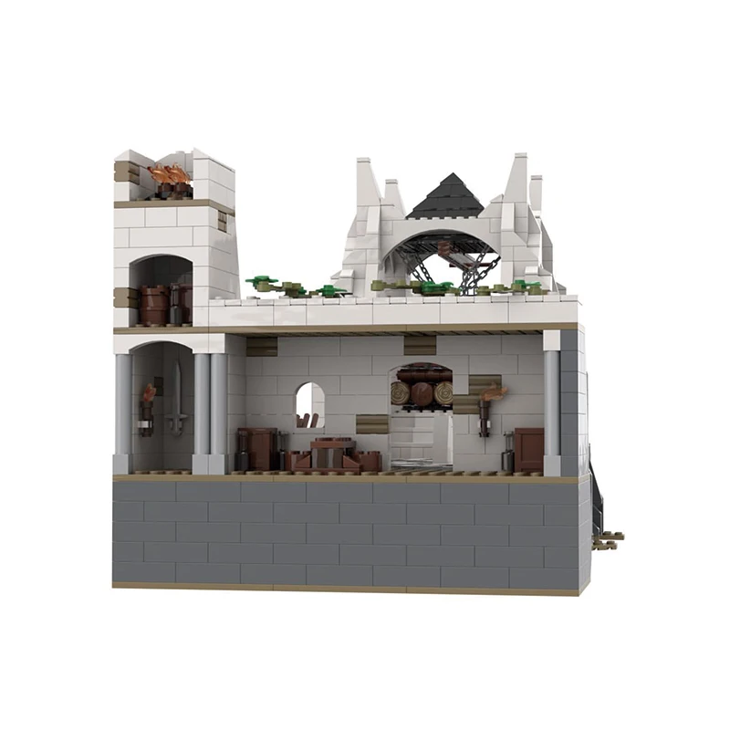 Famous Movie Architecture Series The Beacons MOC Building Blocks Technology High Difficulty Model Assembly Collection Brick Toys