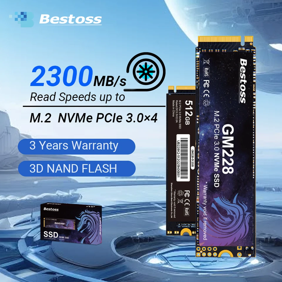 新品未開封☆Bestoss GM228 M.2 NVMe SSD 512GB Bestoss NVMe M.2 SSD 256GB 512GB 1TB 2TB PCIe 3.0x4