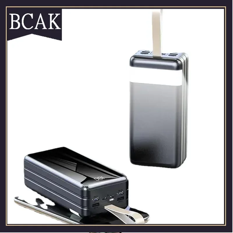 

BCAK Full Mirror Power Bank Оптовая продажа большой емкости 60000 мАч Открытый портативный мобильный телефон 200000 мАч Мобильная мощность для Iphone