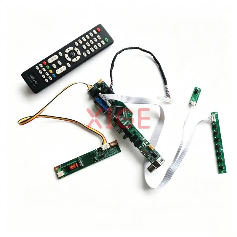 Matrix Controller Drive Board Fit TD141TGCD LTD141EA HT14X1B HT14X19 1024*768 HDMI+VGA+AV+USB LVDS-30Pin 1024x768 1-CCFL DIY Kit