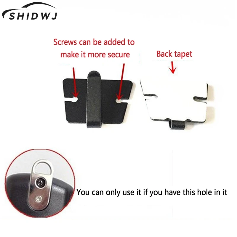 Microphone Speaker Belt Hang Up Clip Hook Hand Radio Holder Hook For Stick To Car Convenient Hooks