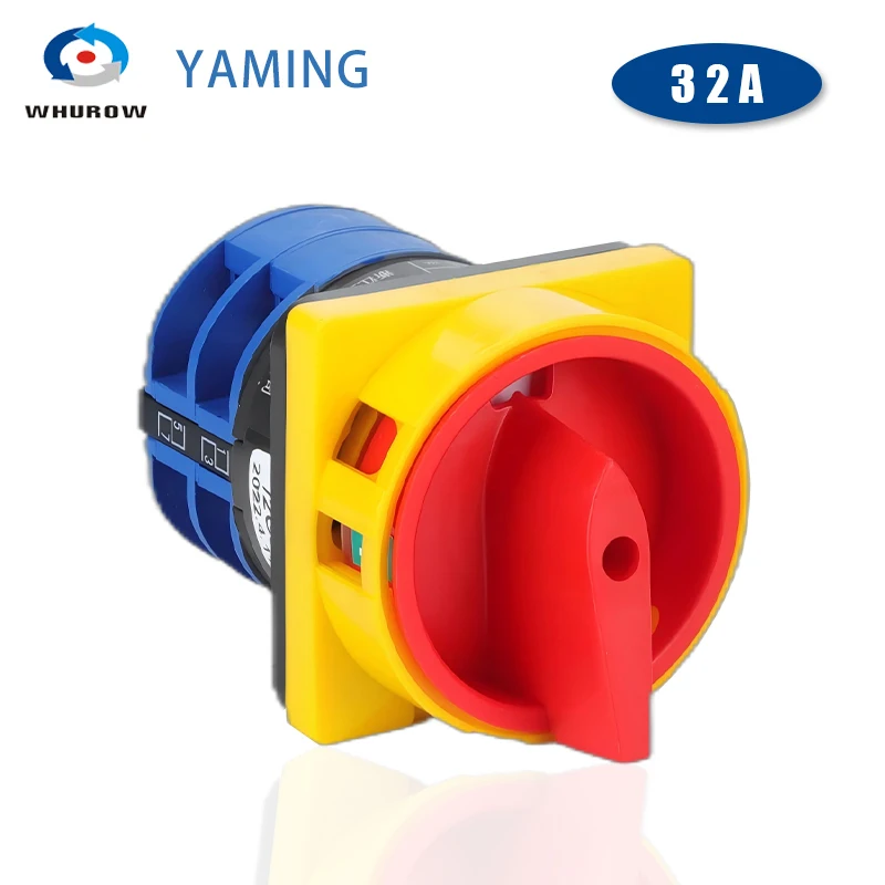 

LW26GS-32A Padlock Cam Switch Silver Contact 690V Changeover Rotary Selector ON/OFF Two Positions LW26GS YMW26