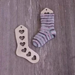 Set van 2 houten babysokkenblokkers, pasgeboren sokkenblokkers, perfect cadeau voor een breiende moeder