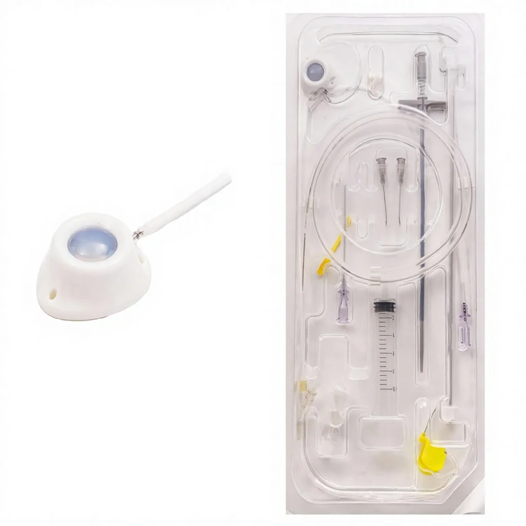 Venous Access Port Complete Kit Disposable Vascular Access for Adults