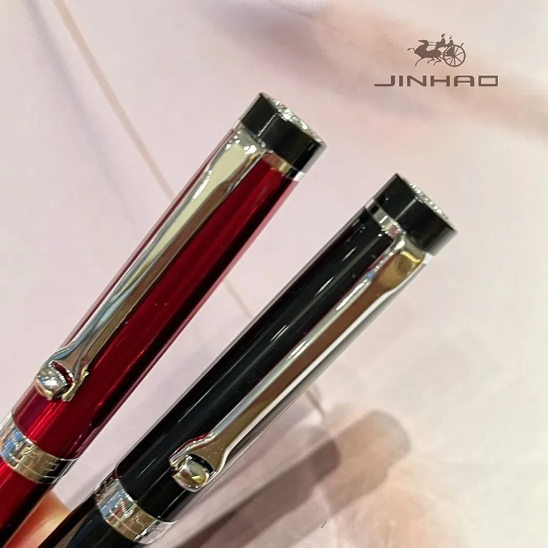 1 Stück JINHAO Fancy Nice Writing Gift Klassischer Füllfederhalter aus Metall/Holz, Business- und Bürodesign, ideal für die Sammlung – Detail 4