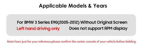Imagen 2 del producto 10,25 ""Radio de coche inalámbrico Carplay Android Auto para BMW Serie 3 E90 (2005-2012) sin pantalla original (solo conducción a la izquierda)