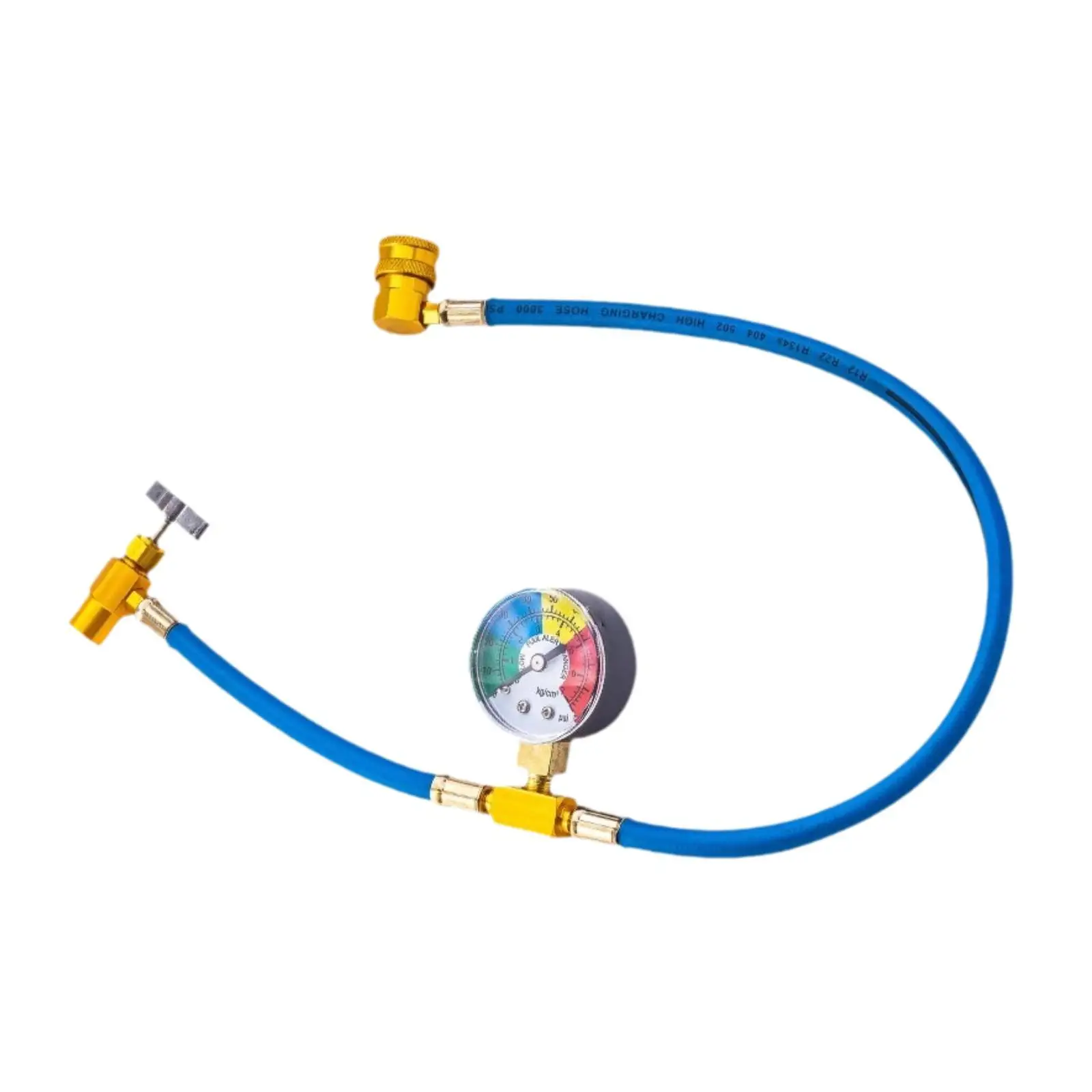 

Синий металлический шланг для заправки автомобильного кондиционера, высоконапорный измерительный аксессуар для системы заправки автокондиционеров