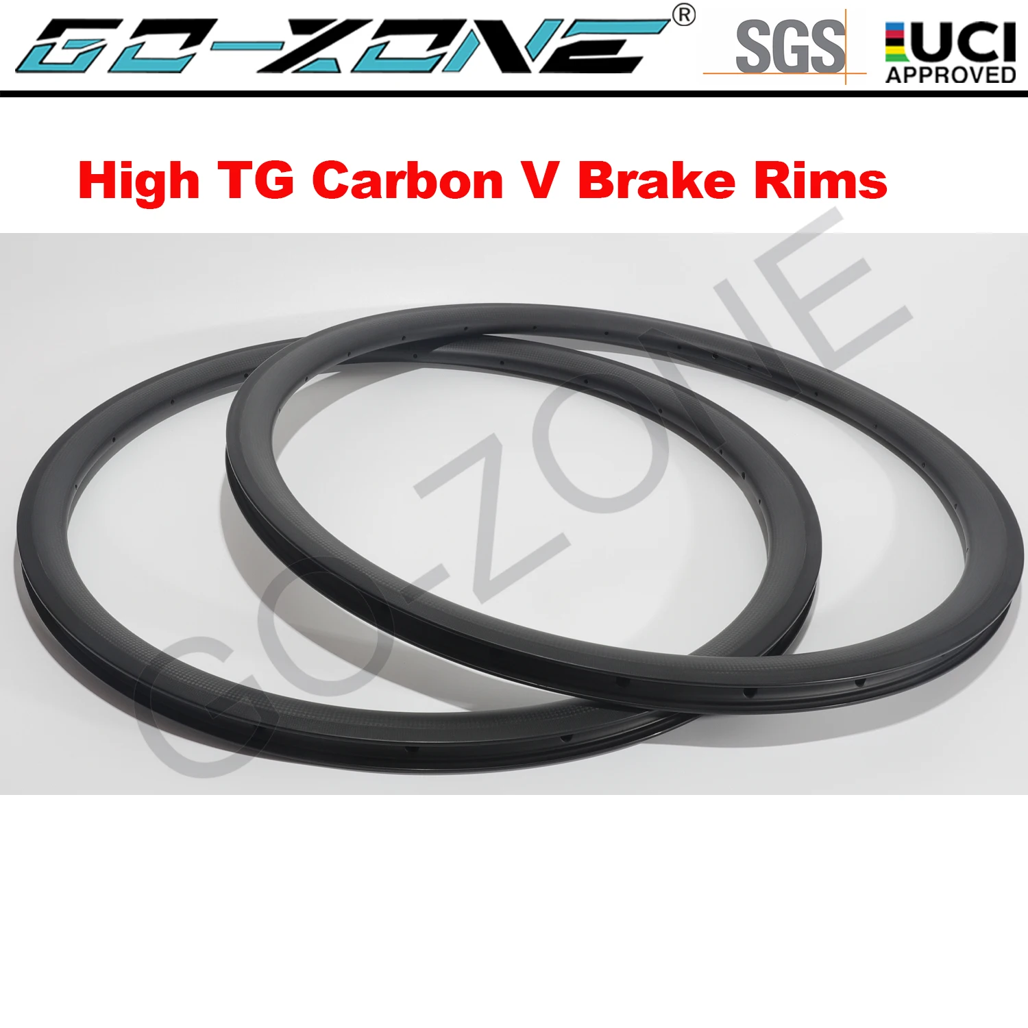 38/50mm Depth 700c Carbon Road Rims V Brake Clincher Tubeless Tubular High TG 255 °C 25mm Width Basalt Brake Bicycle Road Rims