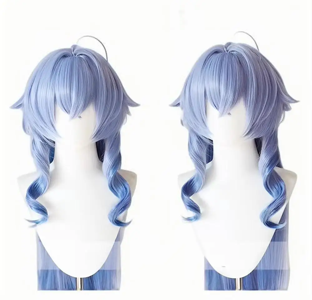 

Парики из термостойкого волокна, парик для косплея для Genshin Impact Ganyu, игровые парики