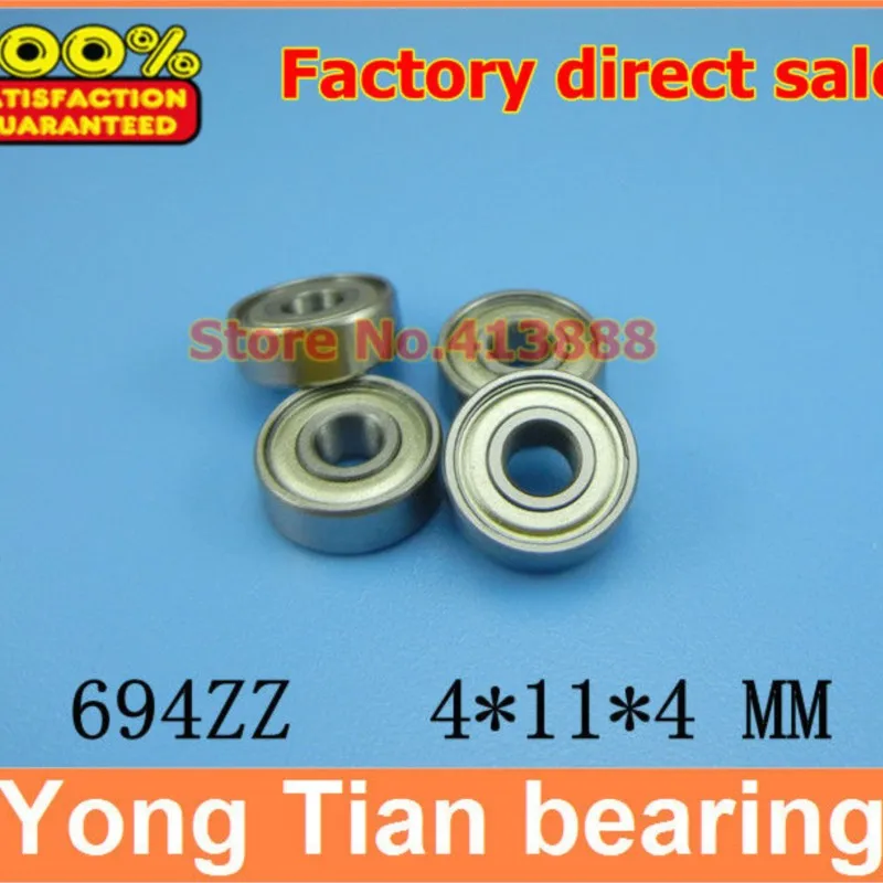 

NBZH Bearing500pcs Free Shipping Thin Wall Deep Groove Ball Bearing 694ZZ 4*11*4 Mm